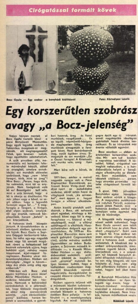 Bocz Gyula | Dunántúli Napló 1985-09-28