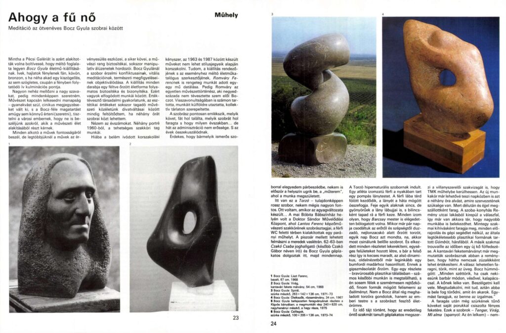 Bocz Gyula | Művészet 1987-11-12